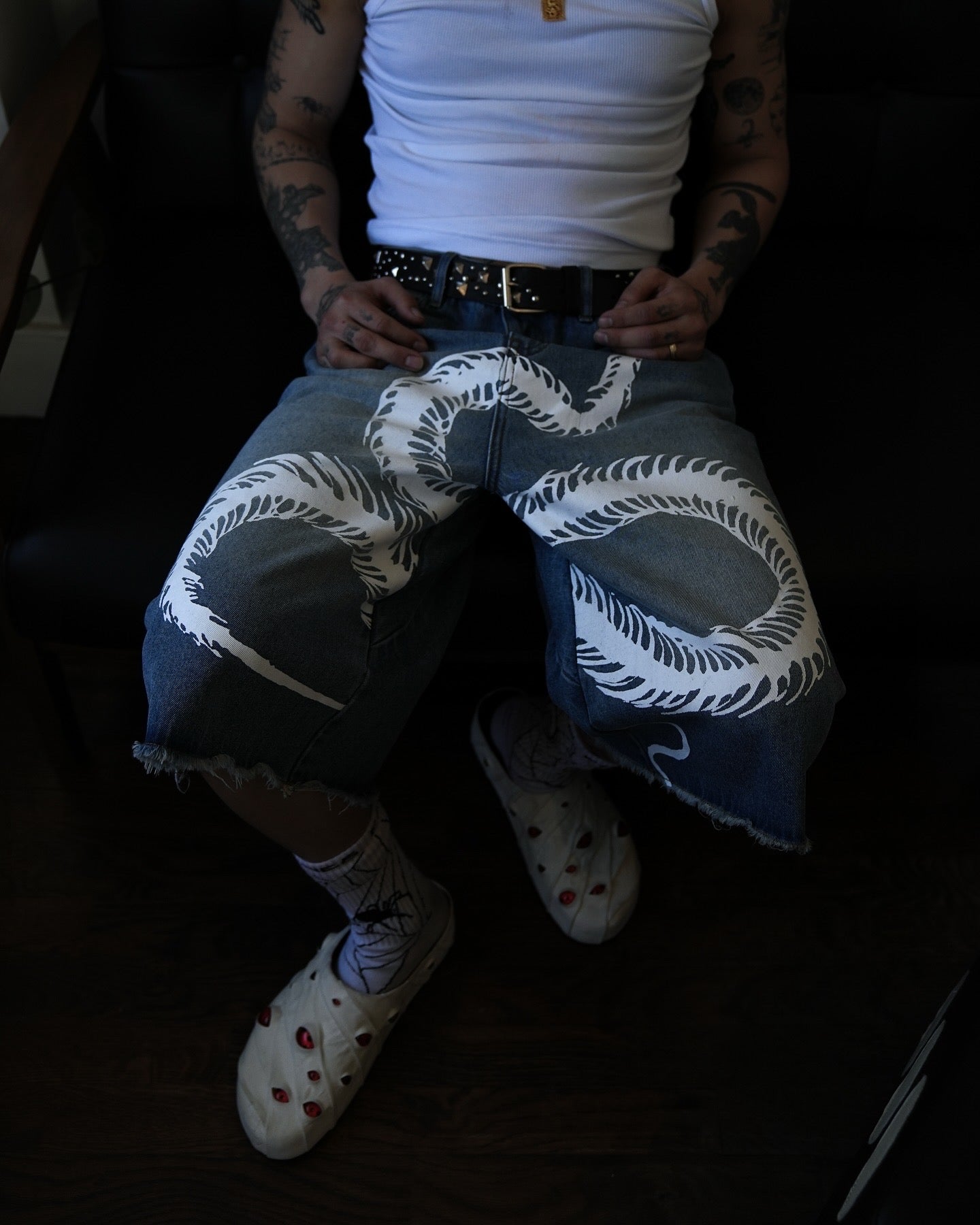 Eyeball Mules - White Danzo *Limited Edition*