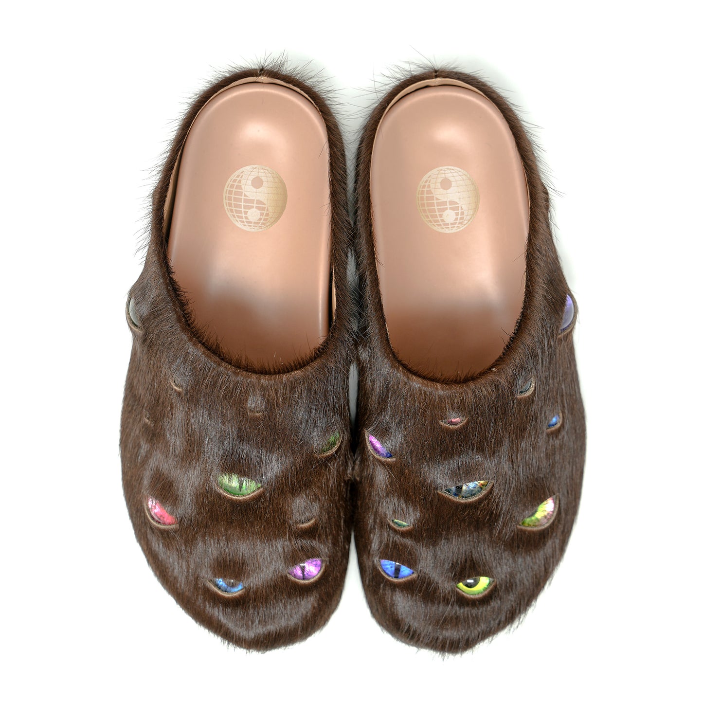 Eyeball Mules - Brown