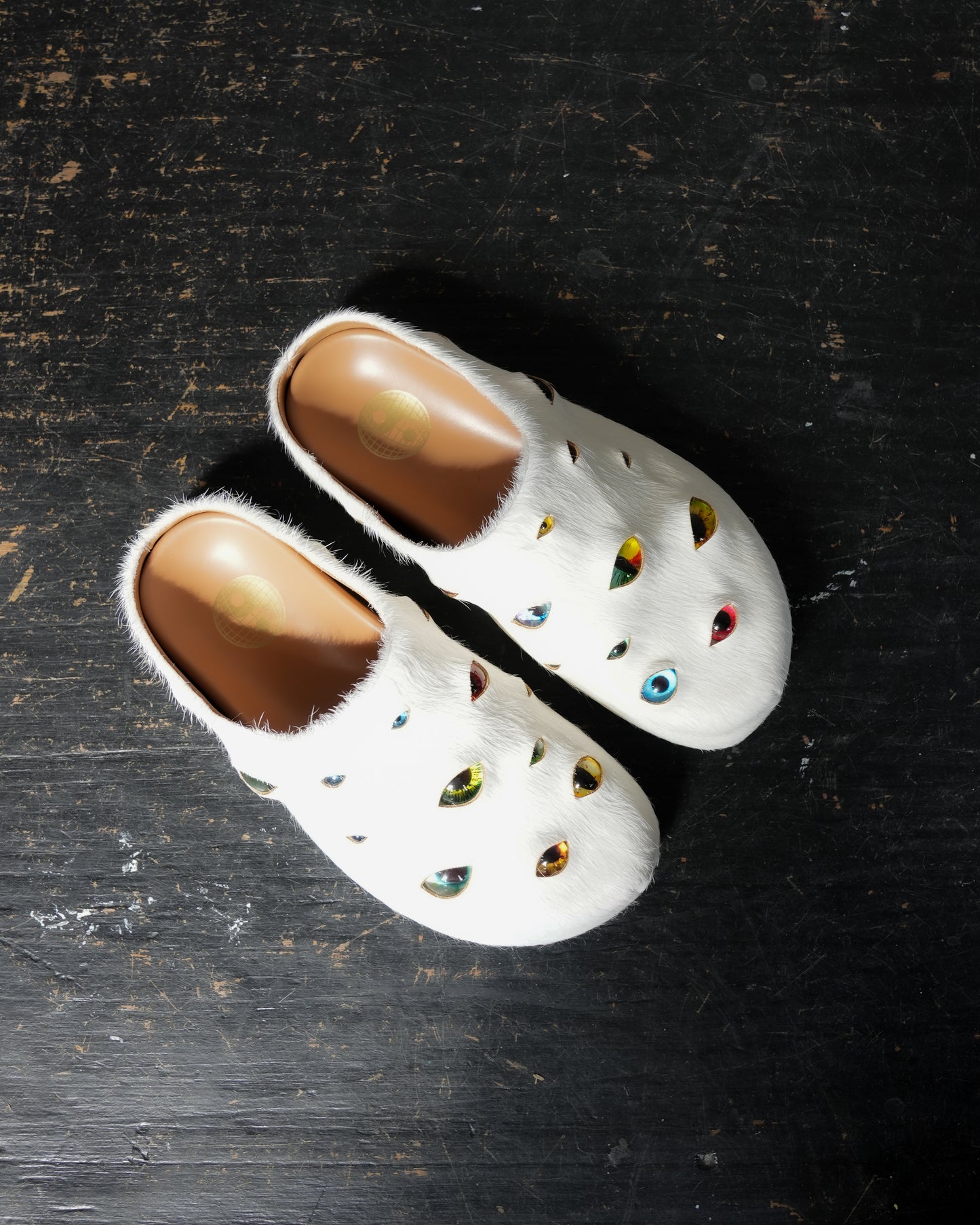 Eyeball Mules - White