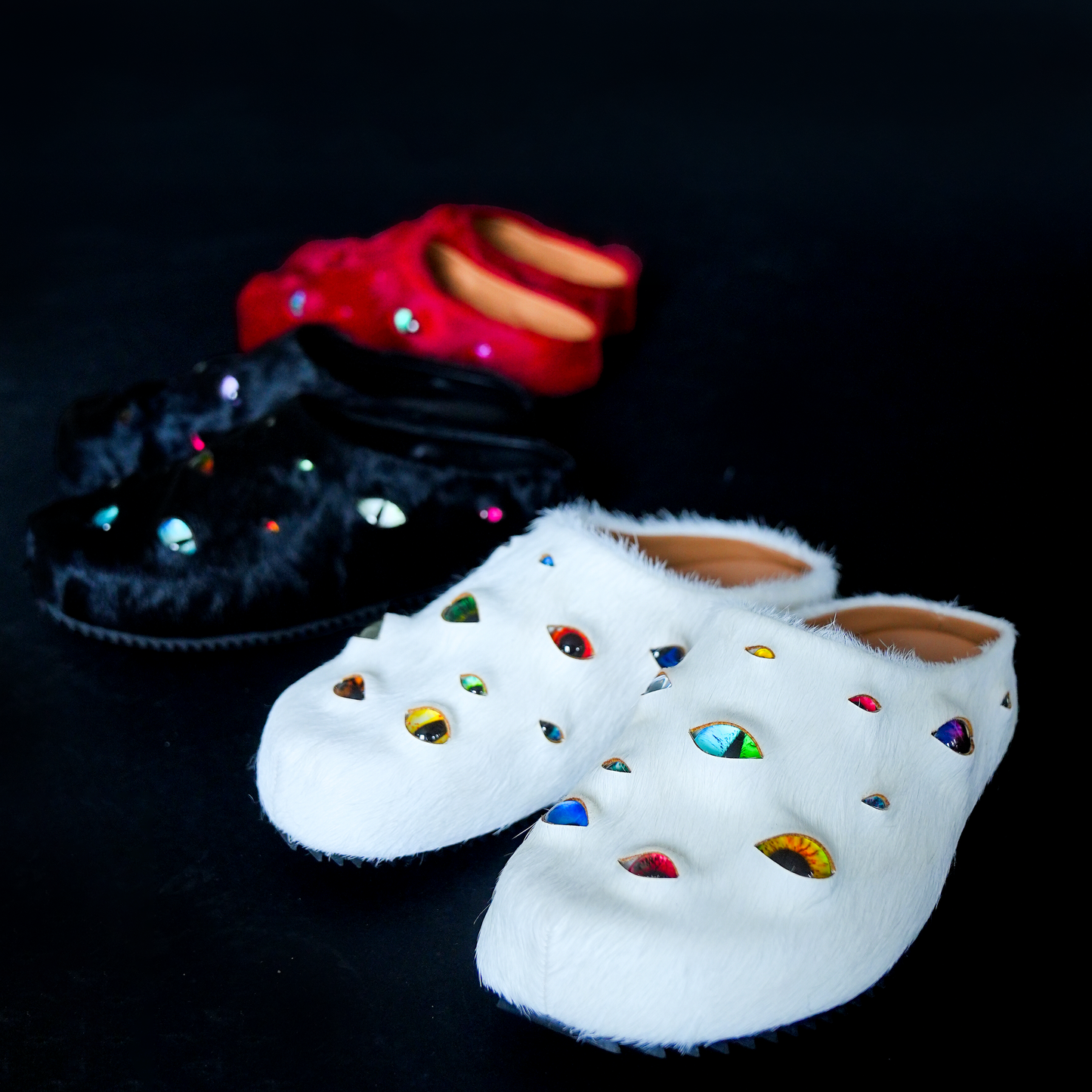 Eyeball Mules - Red