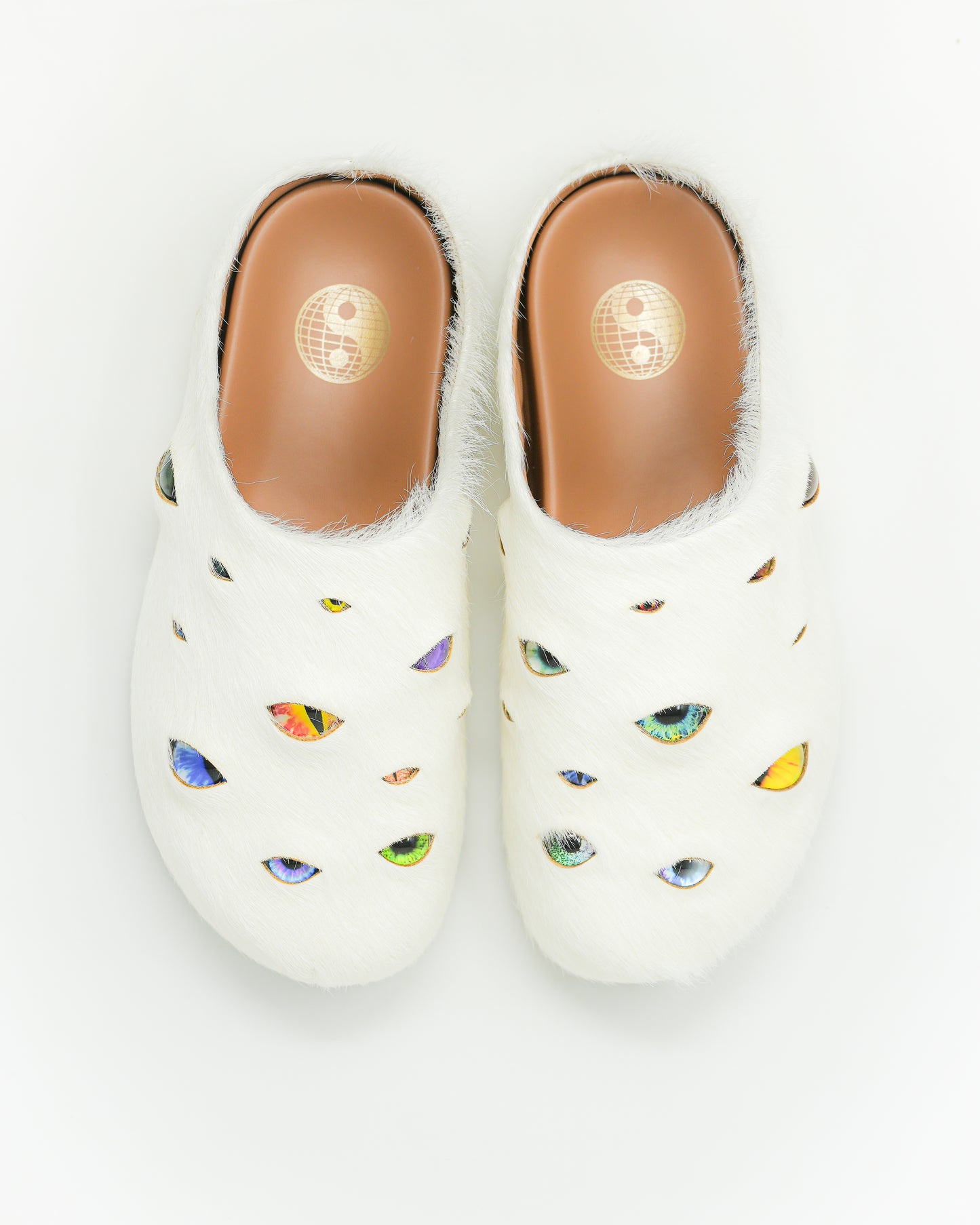 Eyeball Mules - White