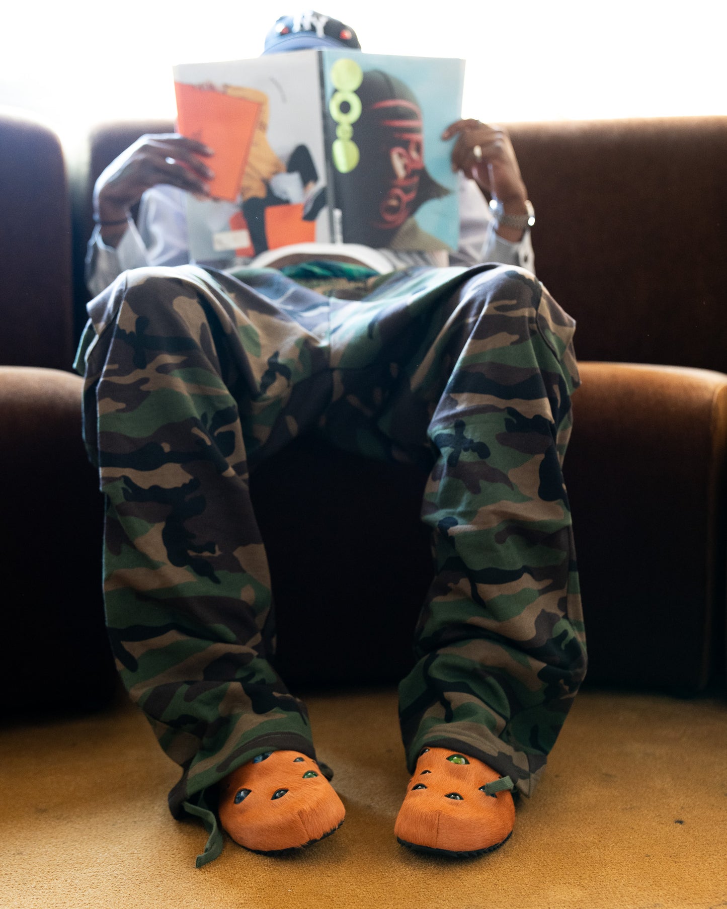 Eyeball Mules - Orange