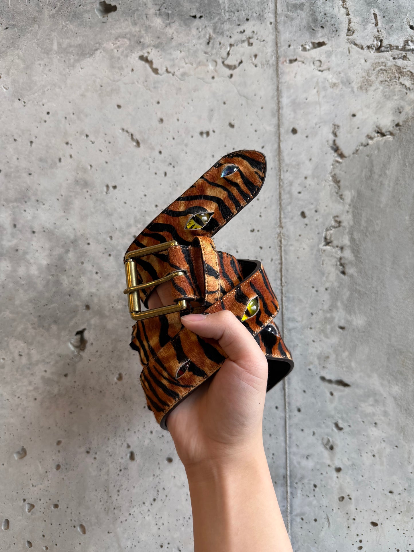 Eyeball Belt - Tiger Print