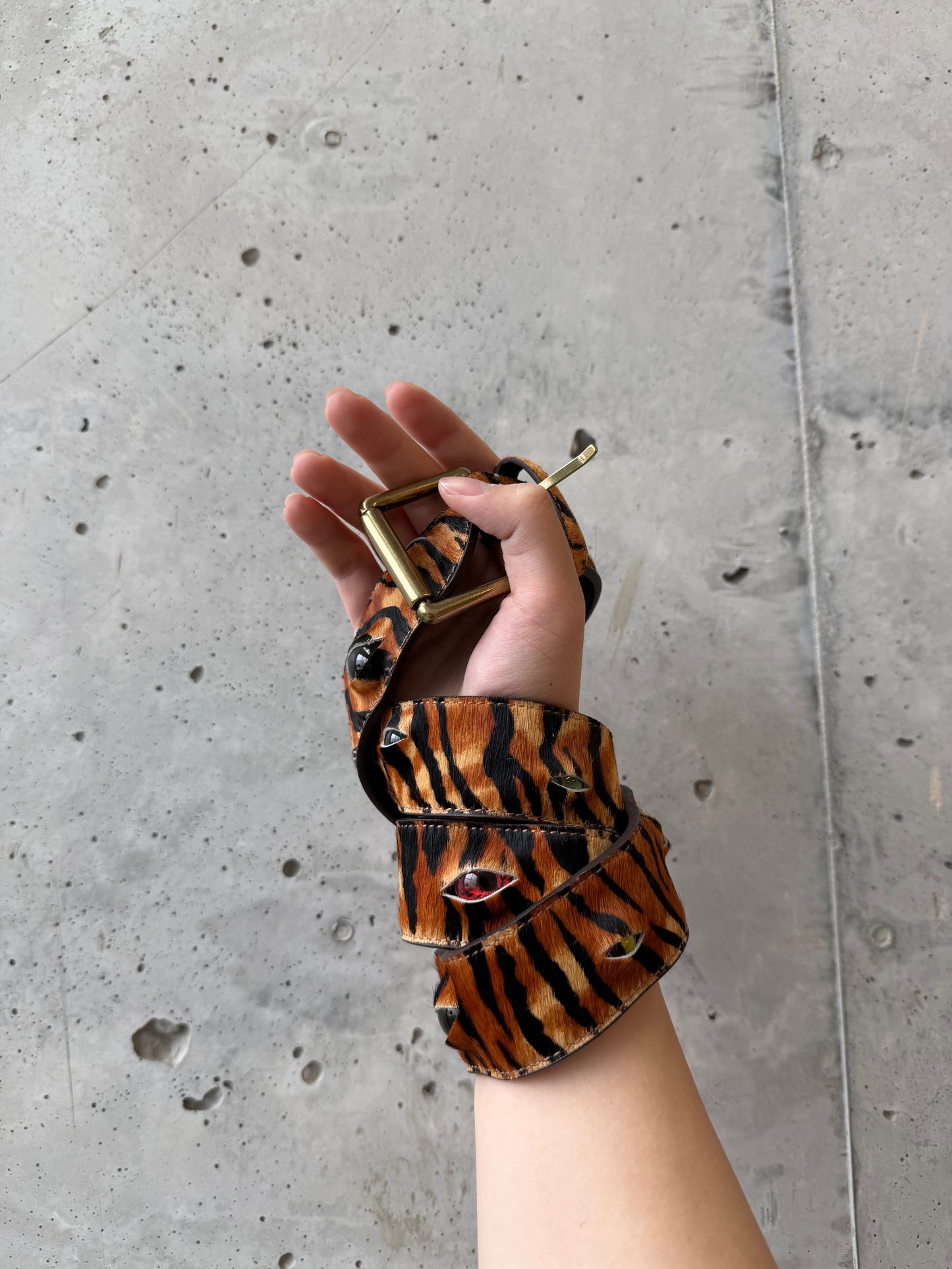 Eyeball Belt - Tiger Print