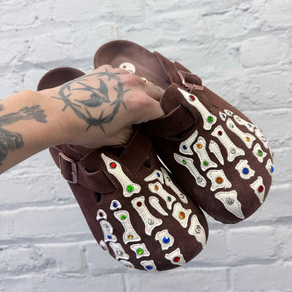 Bad Bone Clogs - Brown