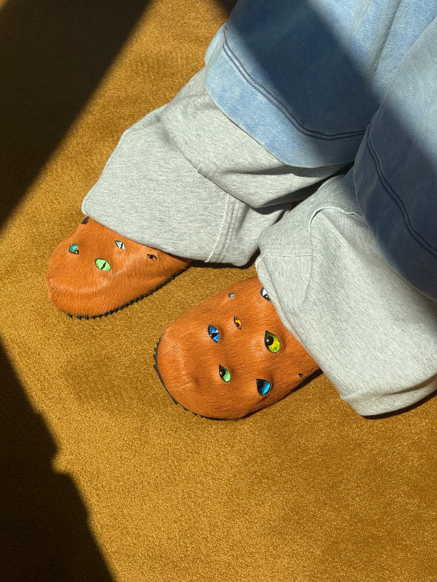 Eyeball Mules - Orange