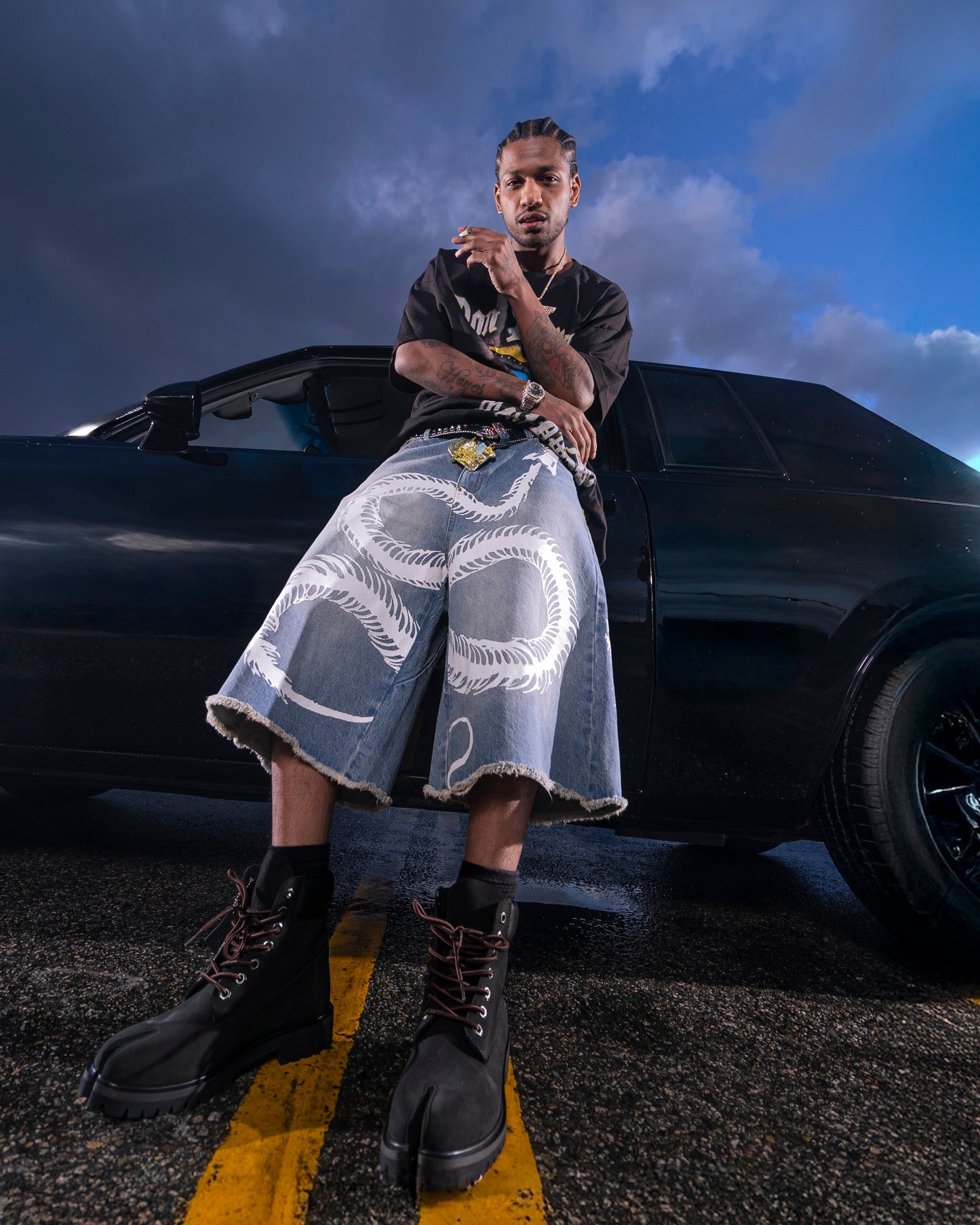 Darwin Denim Shorts - Washed Blue