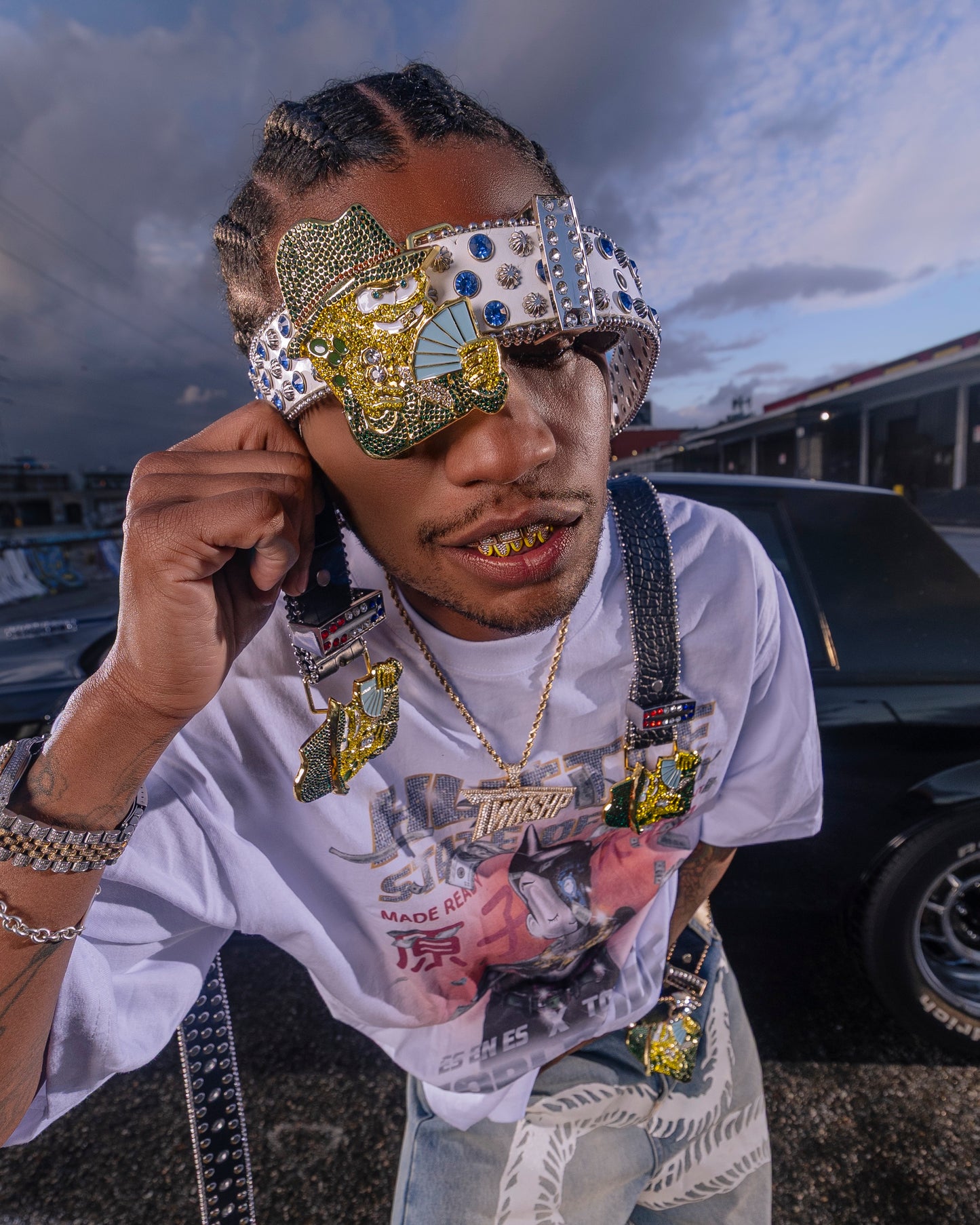 BB Spongebelt - Black Croc