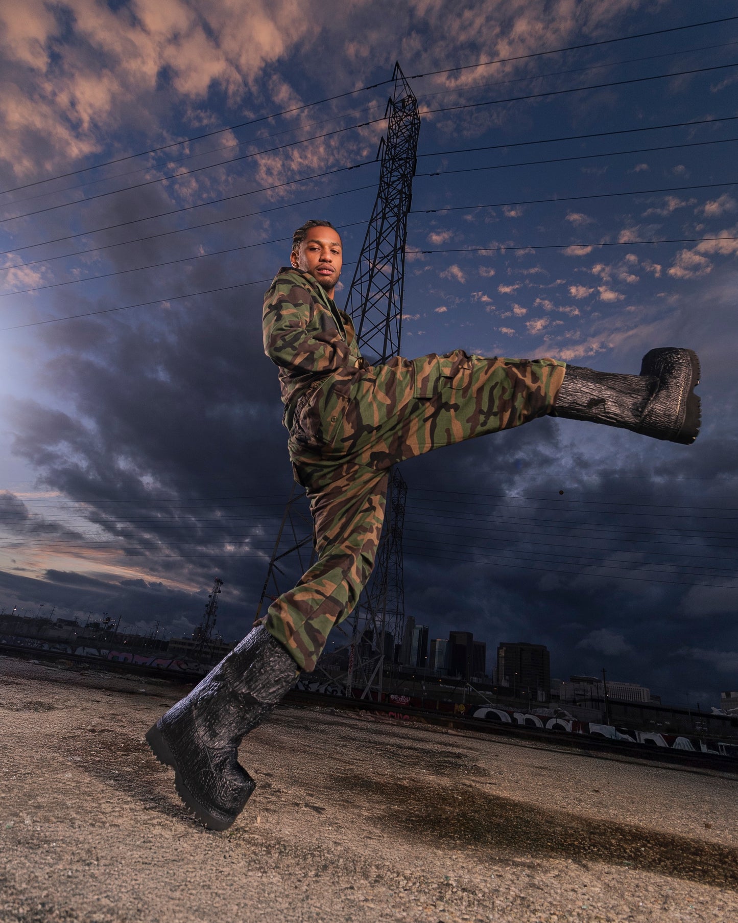 Tuct Cargo Sweatpants - Camo