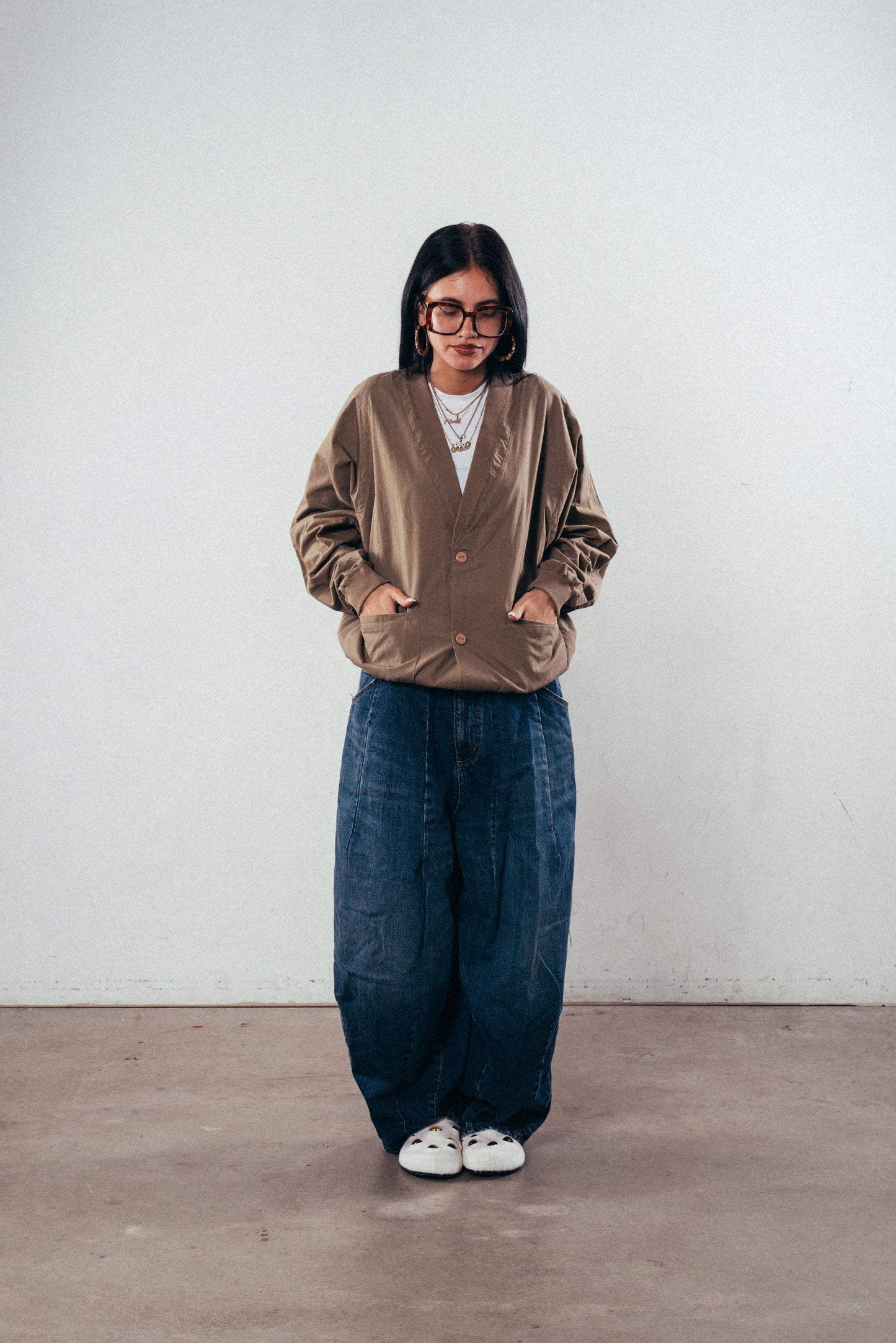 Nail Salon Embroidered Cardigan Jacket