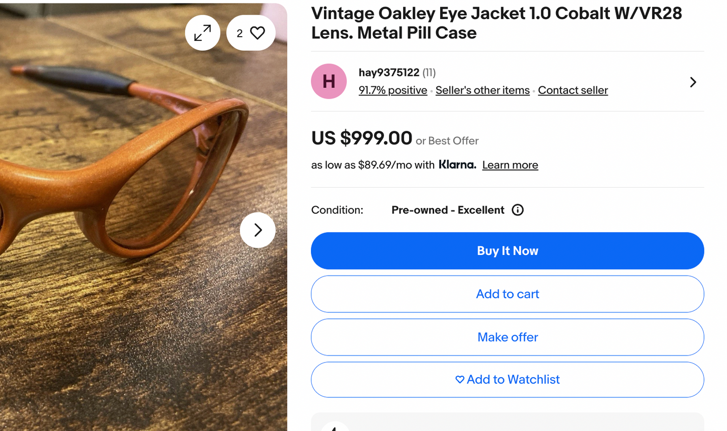 Vintage: Oakley Eye Jacket 1.0