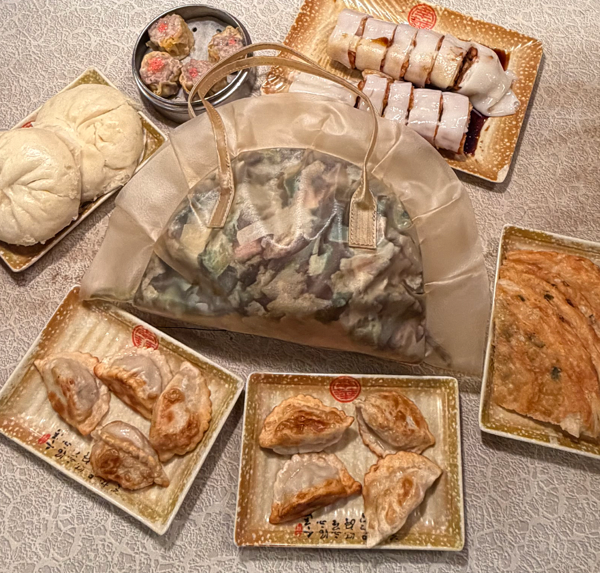 Dumpling Bag - Translucent Leather