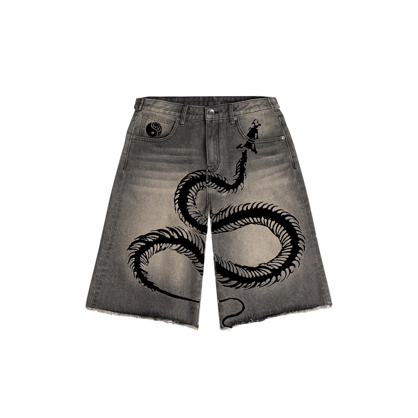 Darwin Denim Shorts - Washed Black
