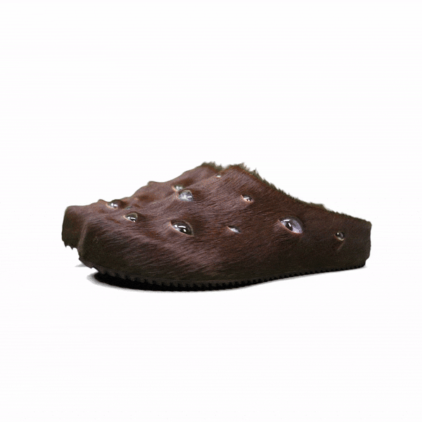 Eyeball Mules - Brown