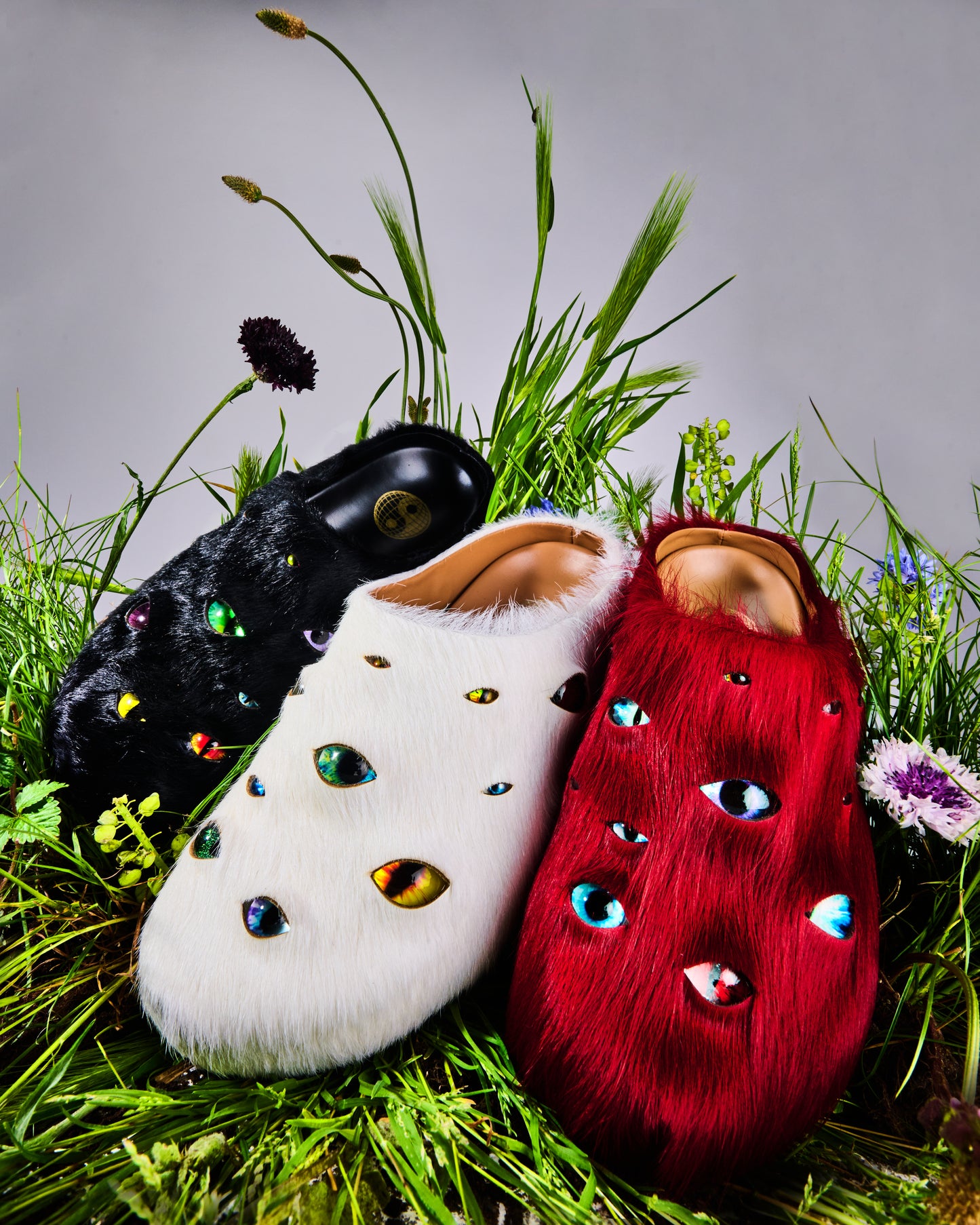 Eyeball Mules - Red