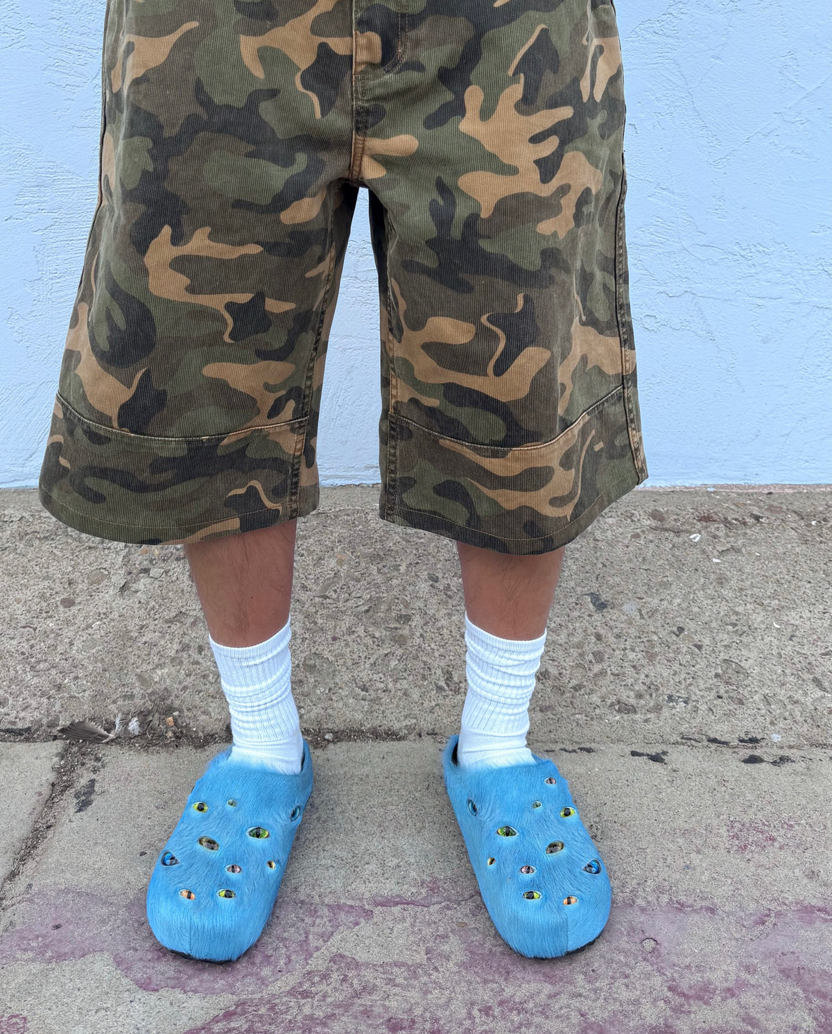 Eyeball Mules - Sky Blue