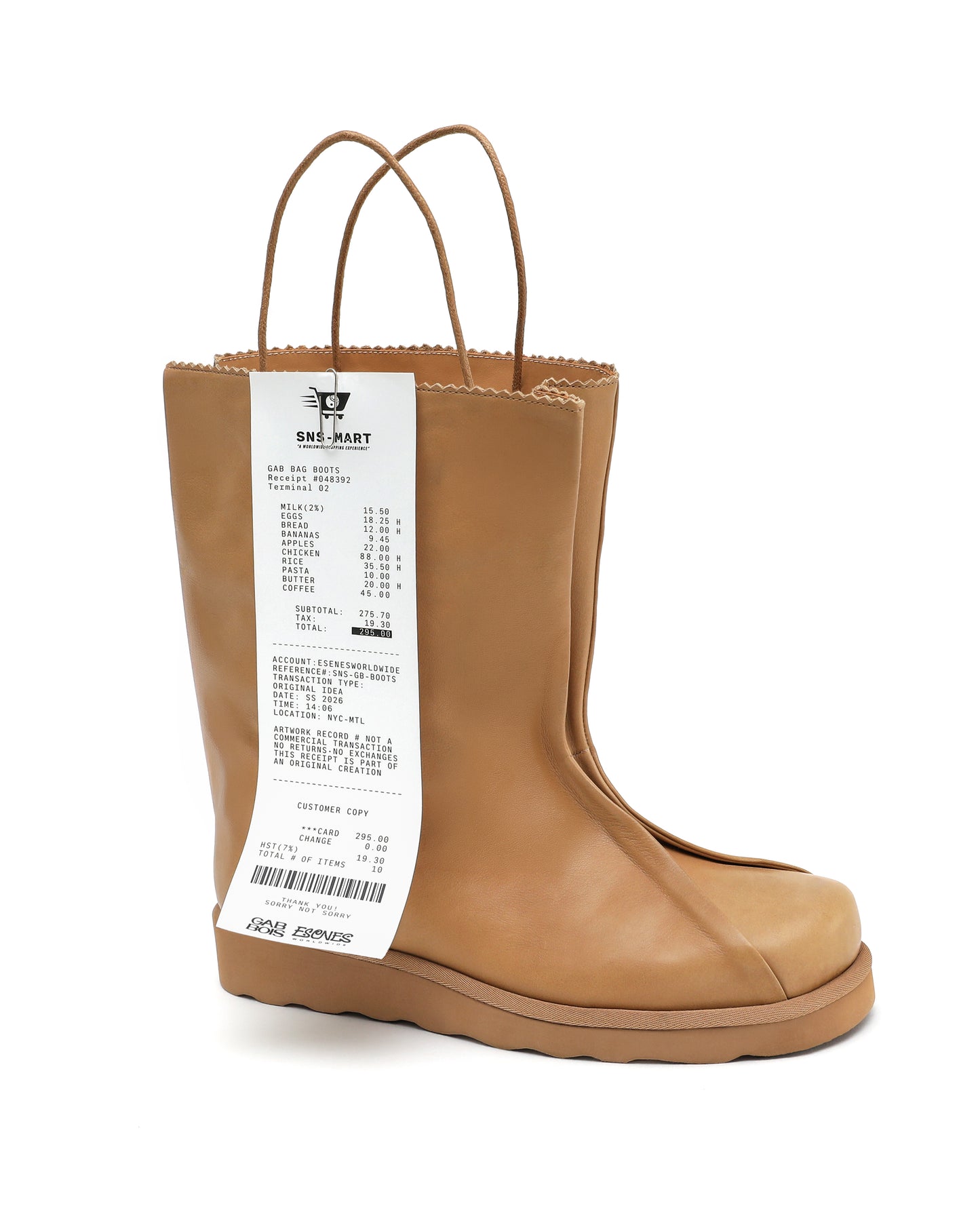 SNS x GABBOIS - PAPERBAG BOOTS