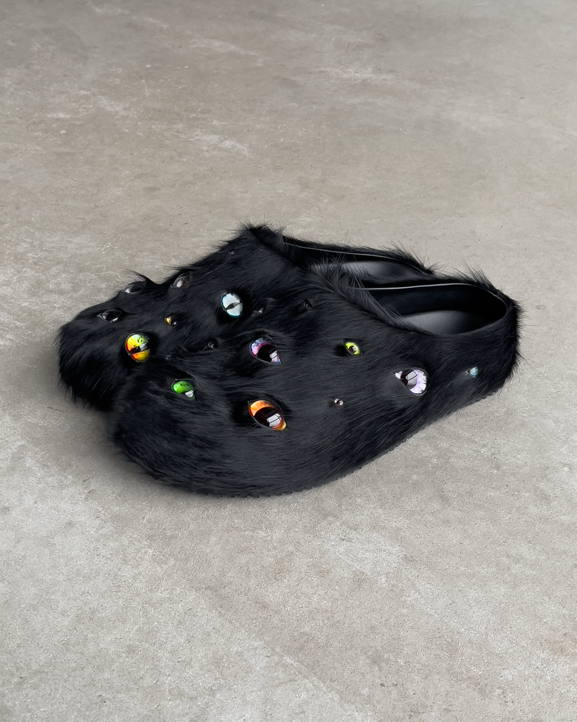 Eyeball Mules - Black – ESENES WORLDWIDE Eyeball Mules - Black – ESENES WORLDWIDE