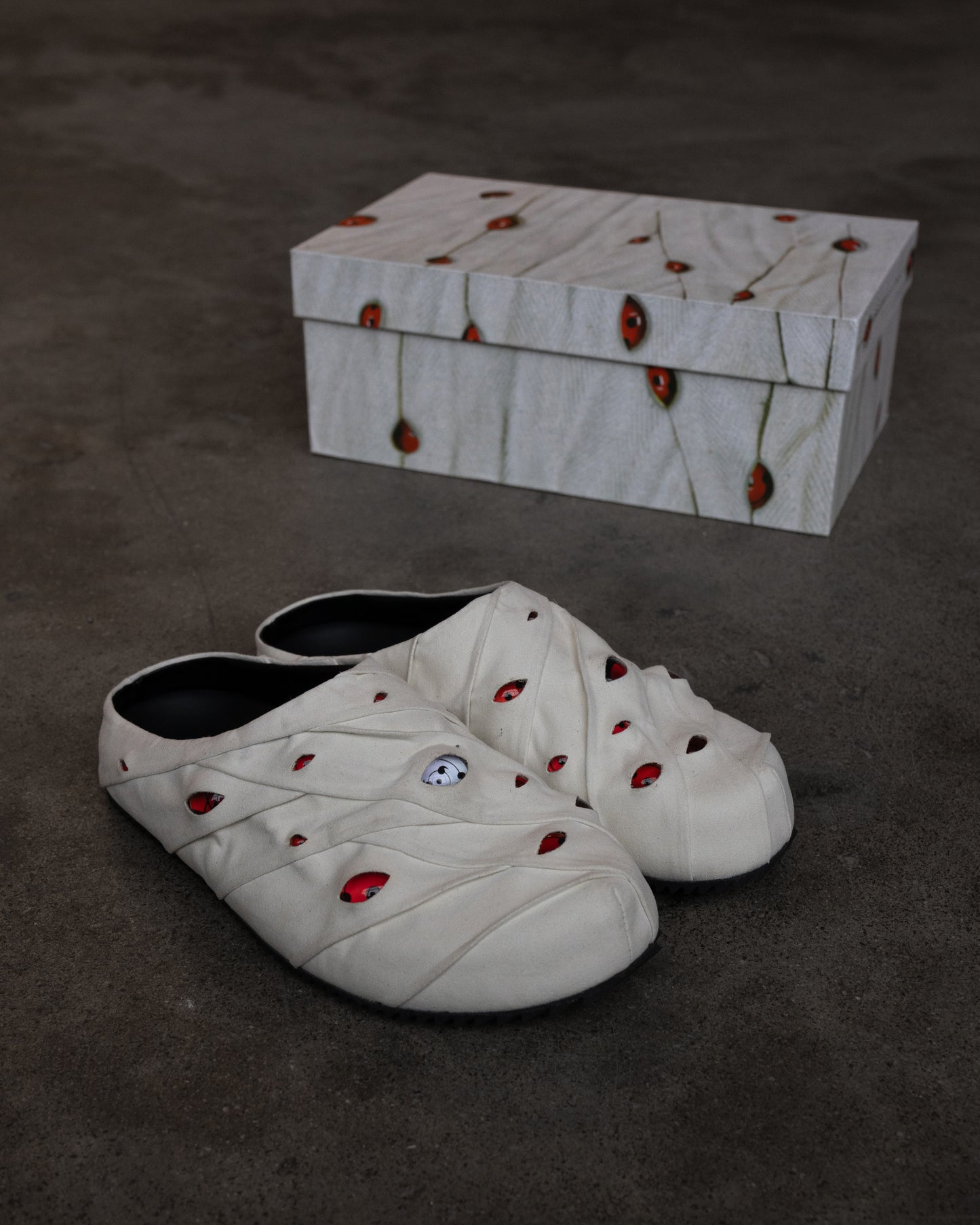 Eyeball Mules - White Danzo *Limited Edition*