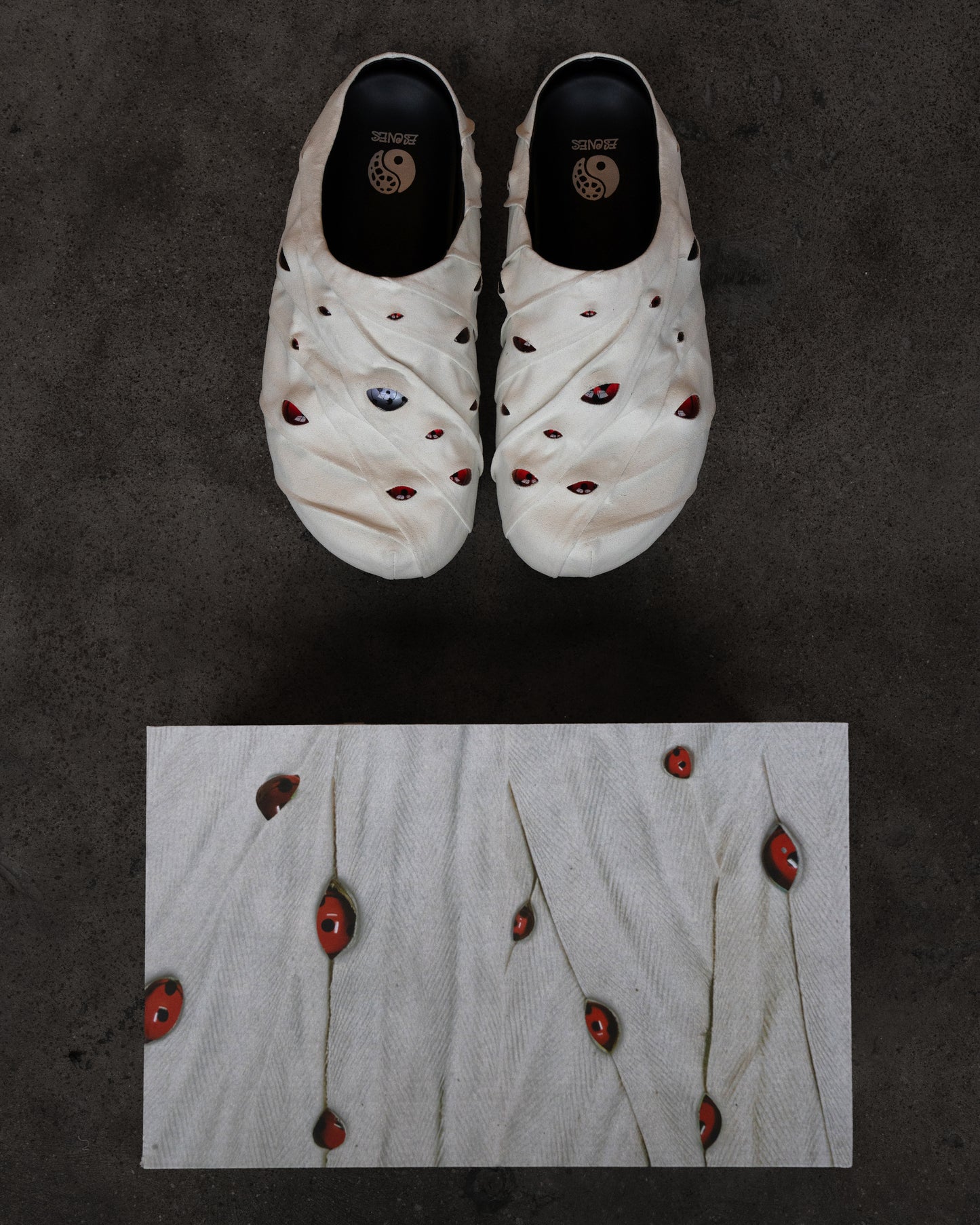 Eyeball Mules - White Danzo *Limited Edition*