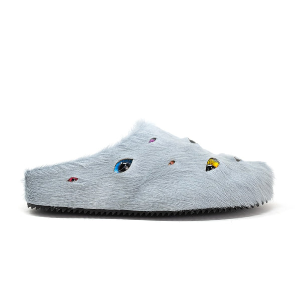 Eyeball Mules - Grey