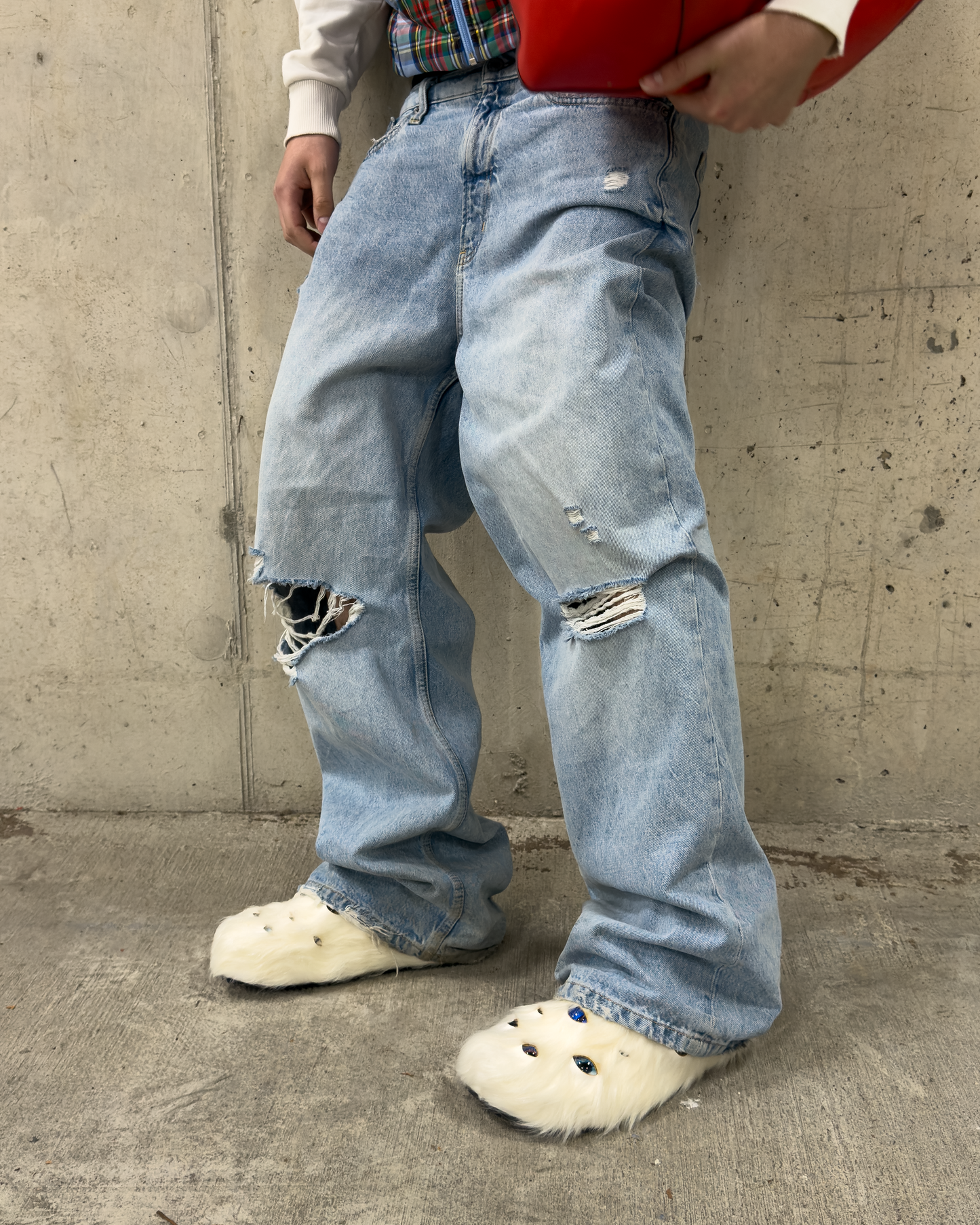 Eyeball Mules - White