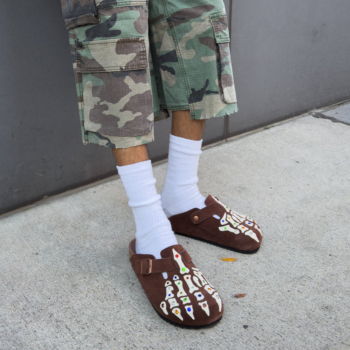 Bad Bone Clogs - Brown