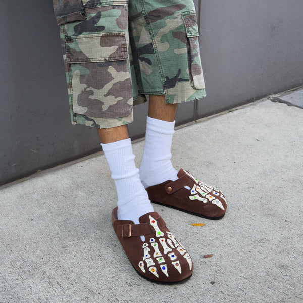 Bad Bone Clogs - Brown