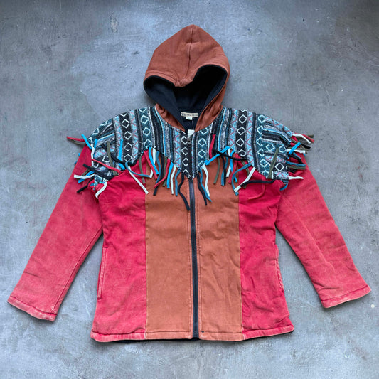 Vintage: Tibetan Zip Up Hoodie