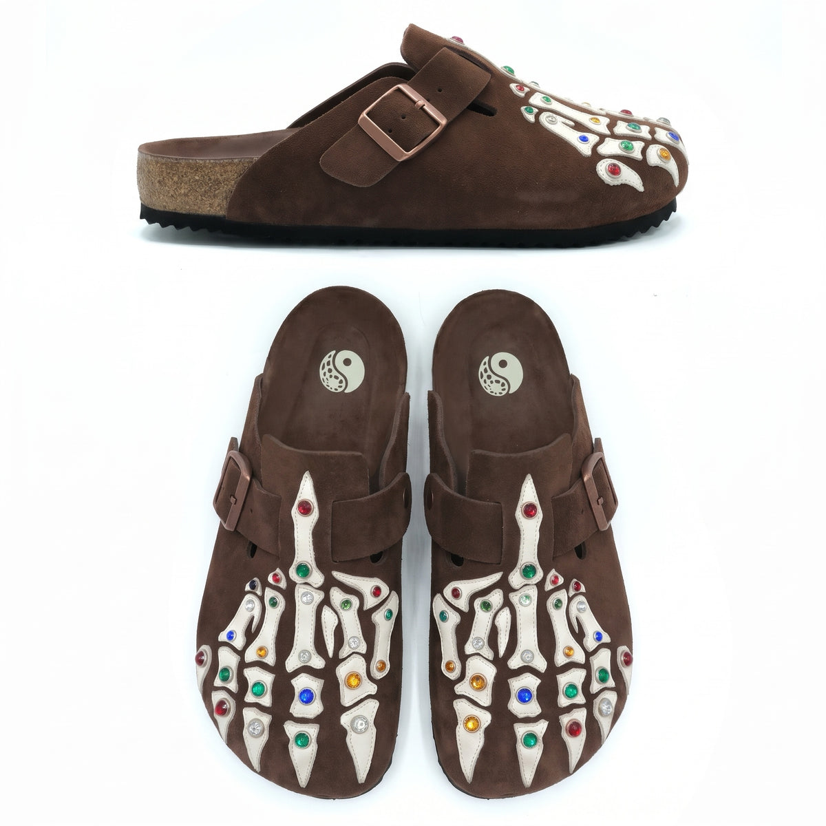Bad Bone Clogs - Brown