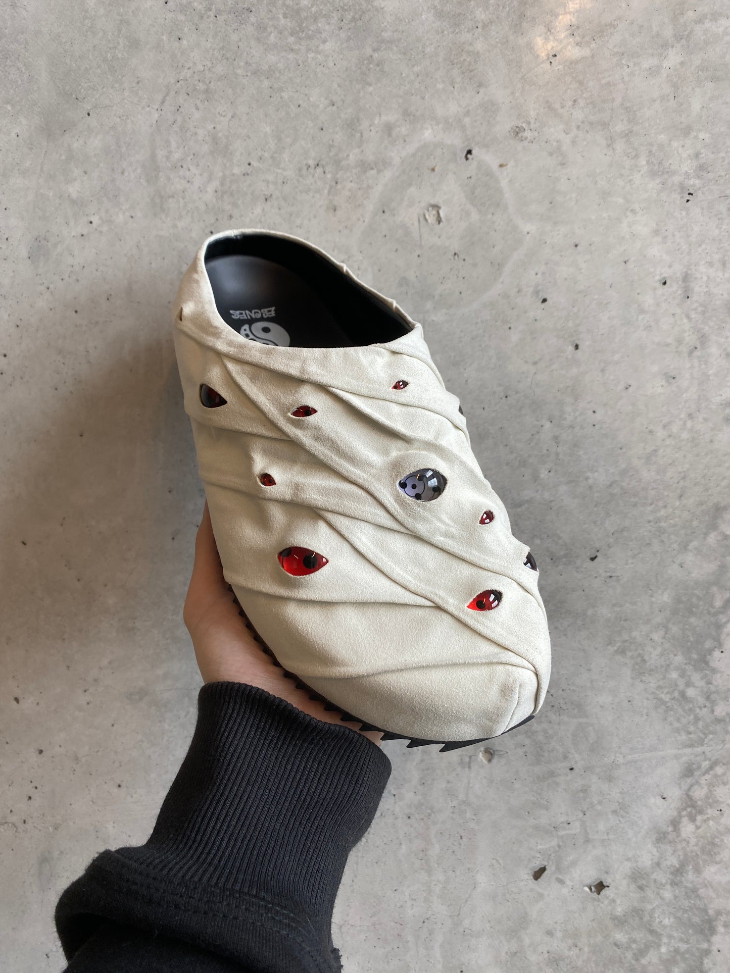 Eyeball Mules - White Danzo *Limited Edition*