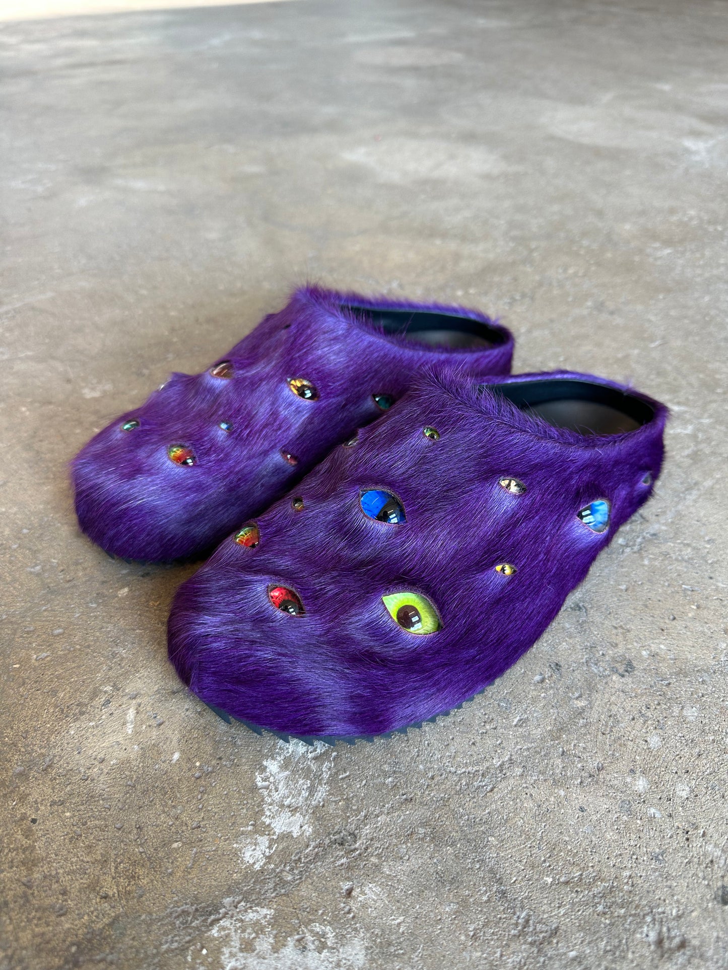 Eyeball Mules - Purple