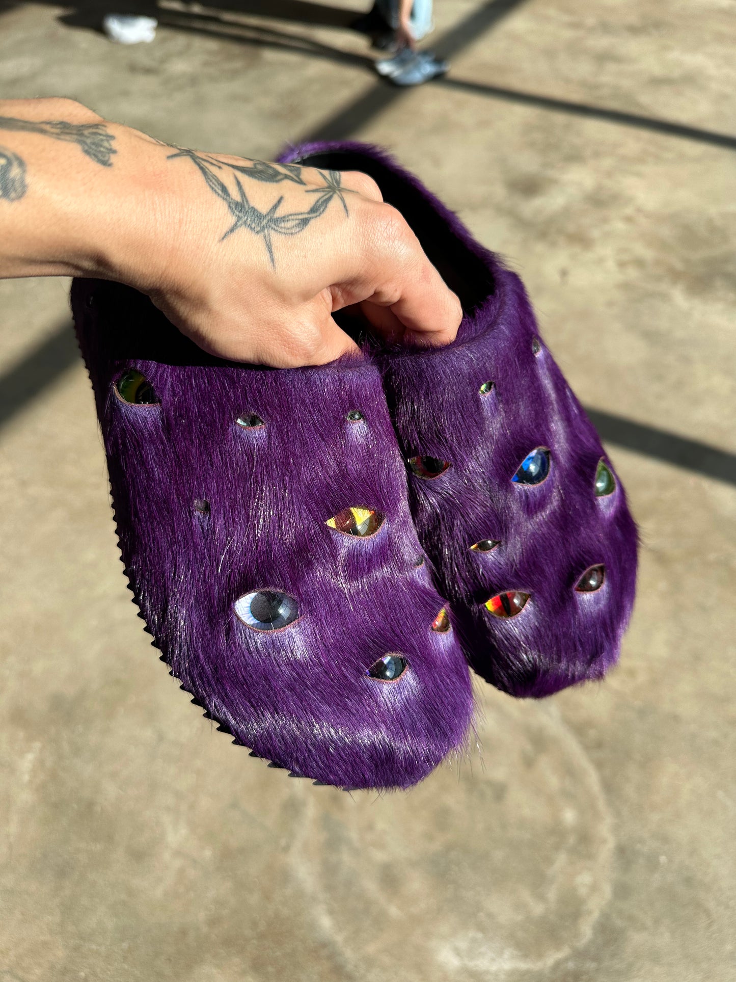 Eyeball Mules - Purple