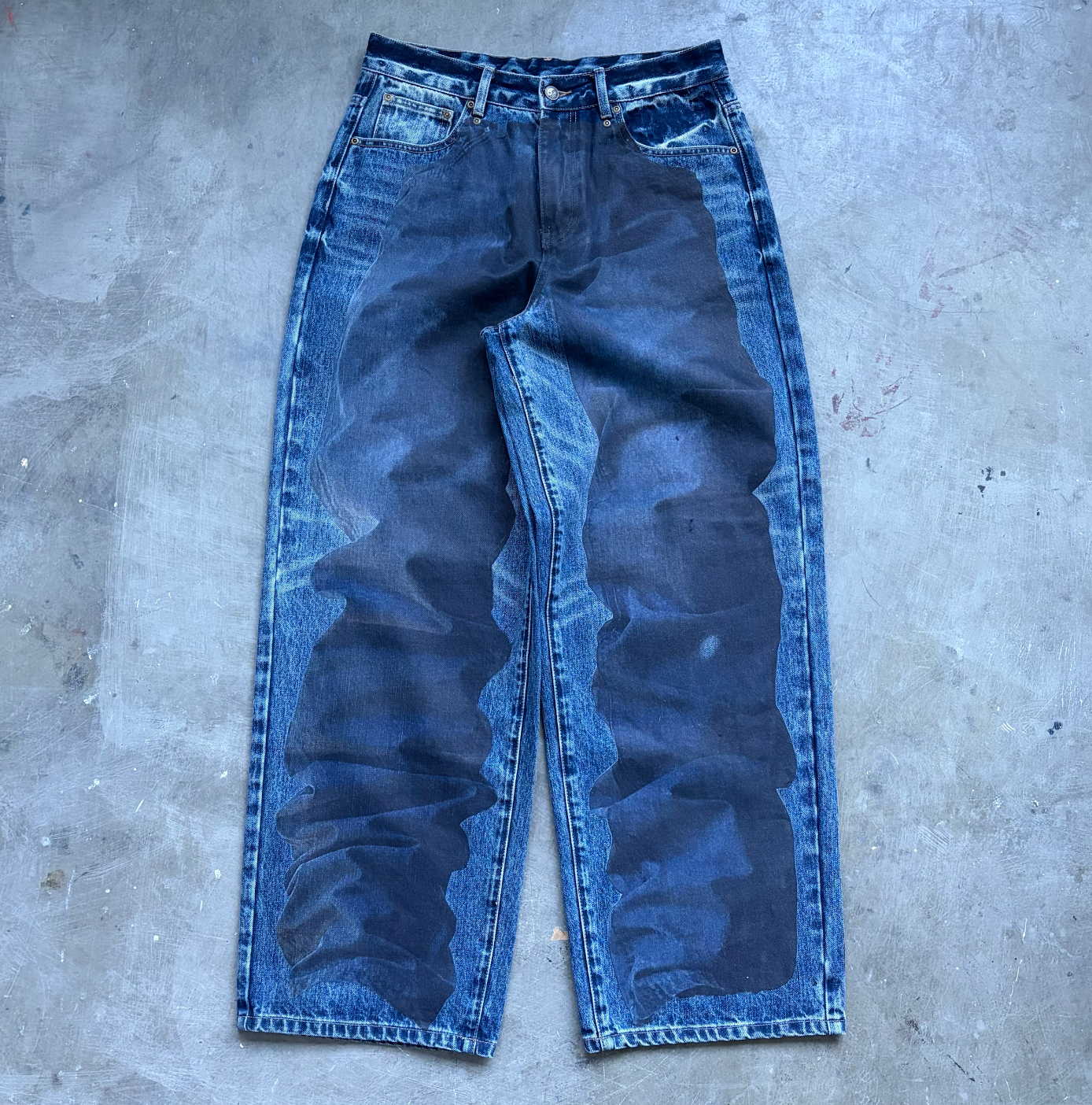 Sample: Hedi Slim Baggy Denim Work Pants