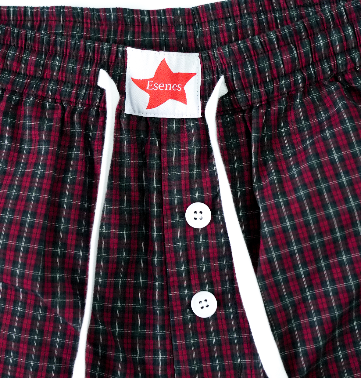 Long Boxer Shorts - Red Plaid