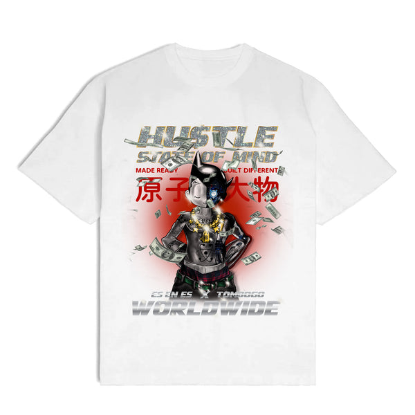 Astro Hustle Tee - White