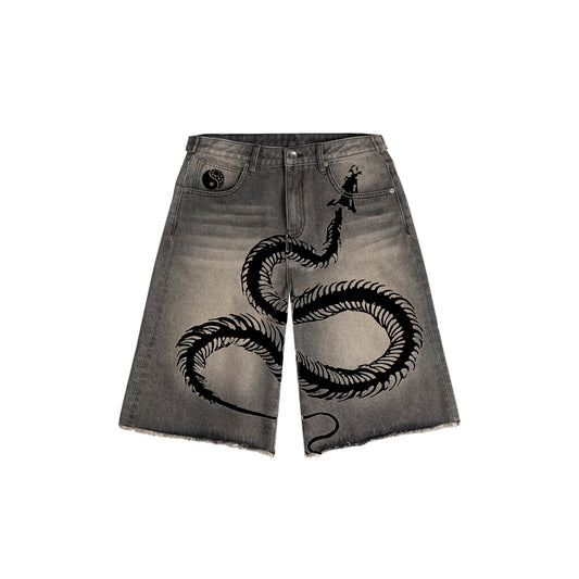 Darwin Denim Short - Washed Black