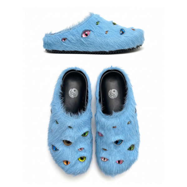 Eyeball Mules - Sky Blue