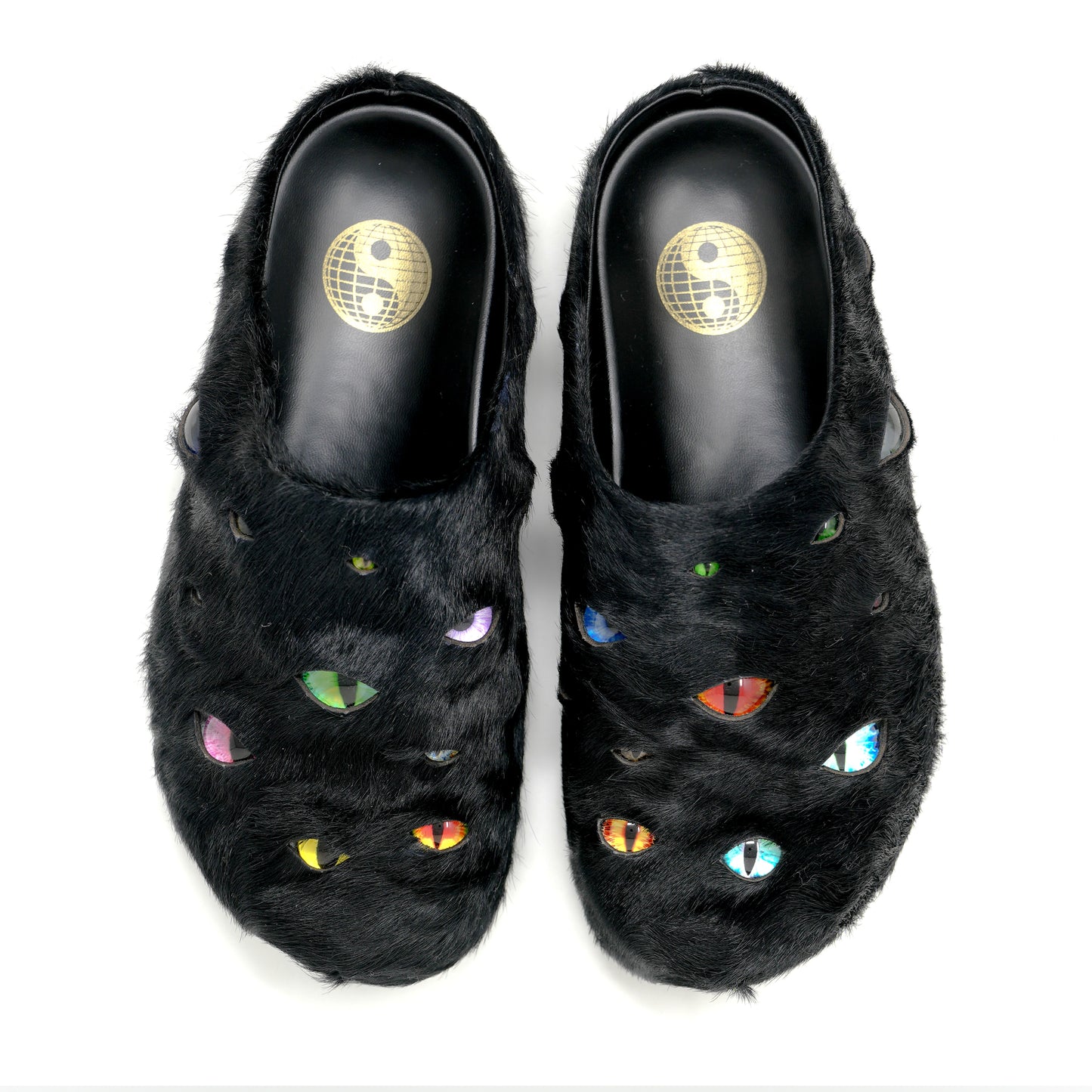 Eyeball Mules - Black SZ 4-7