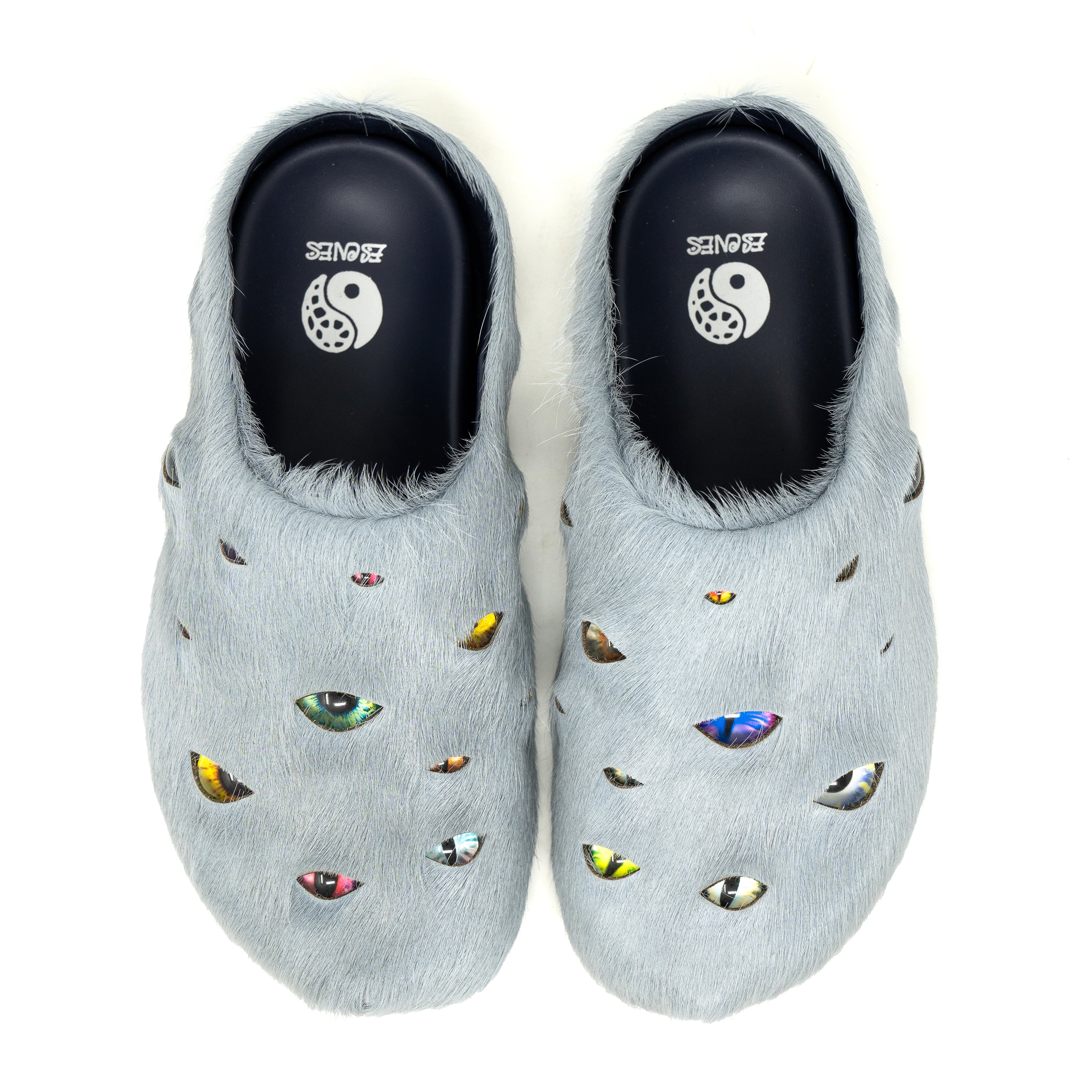 ESENES WORLDWIDE★目玉ミュール　黒 ESENES WORLDWIDE