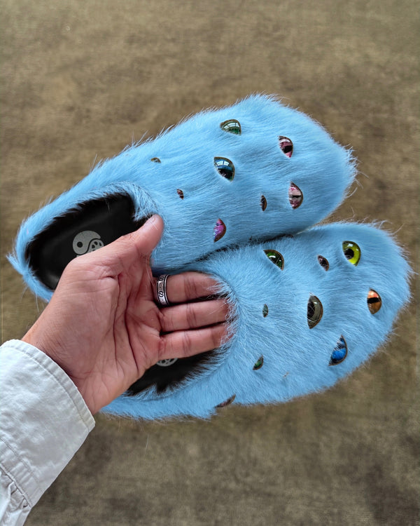 Eyeball Mules - Sky Blue