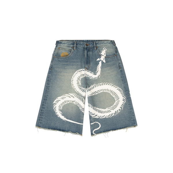 Darwin Denim Shorts - Washed Blue