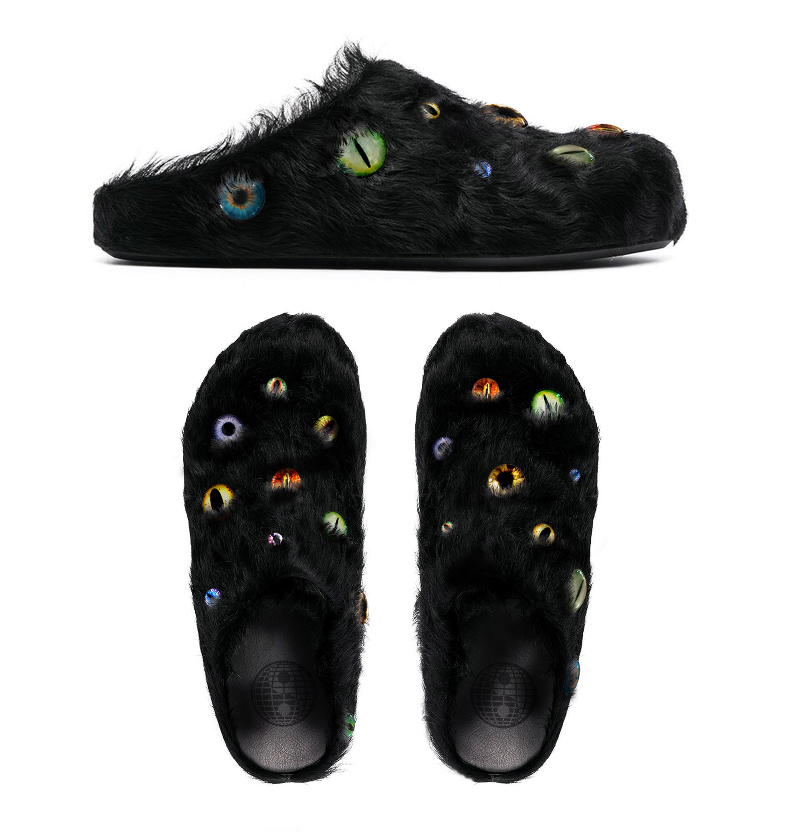 Eyeball Mules - Black – ESENES WORLDWIDE