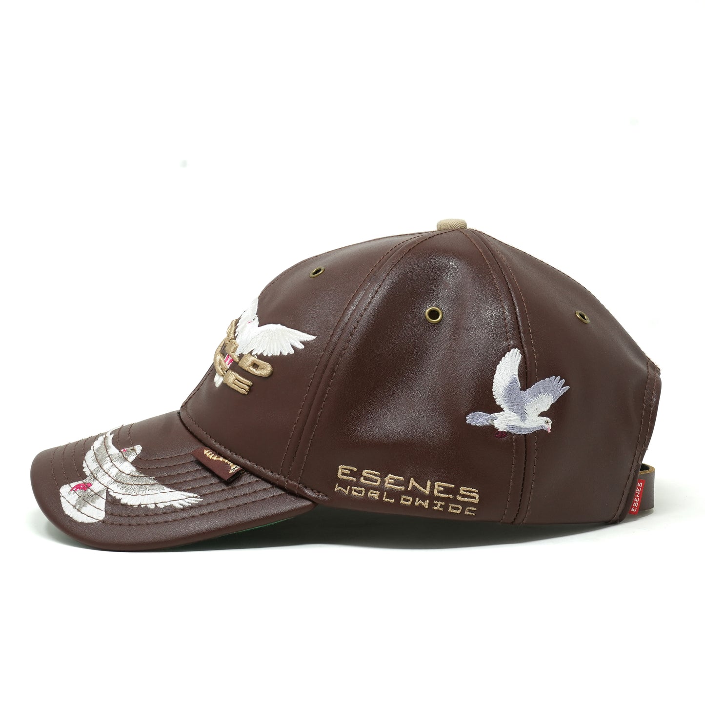 World Peace Hat - Brown Leather