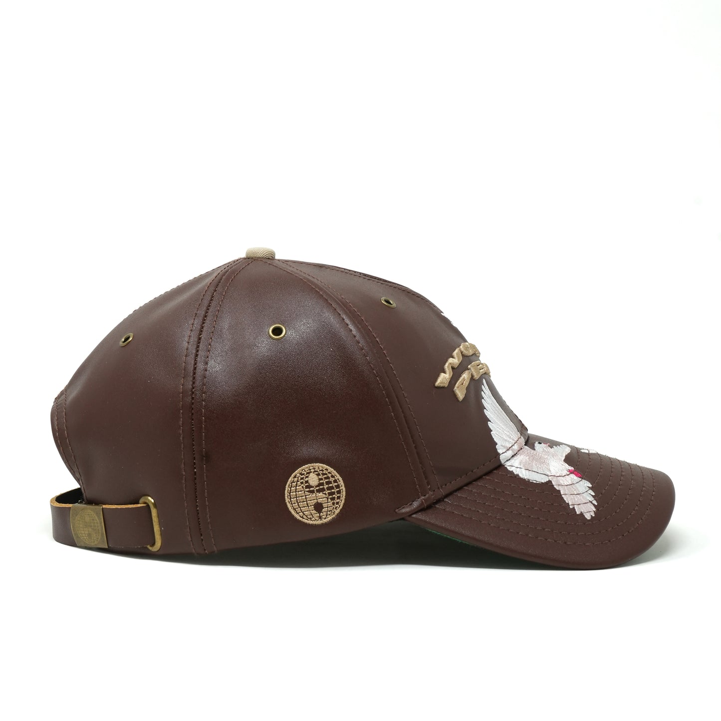 World Peace Hat - Brown Leather