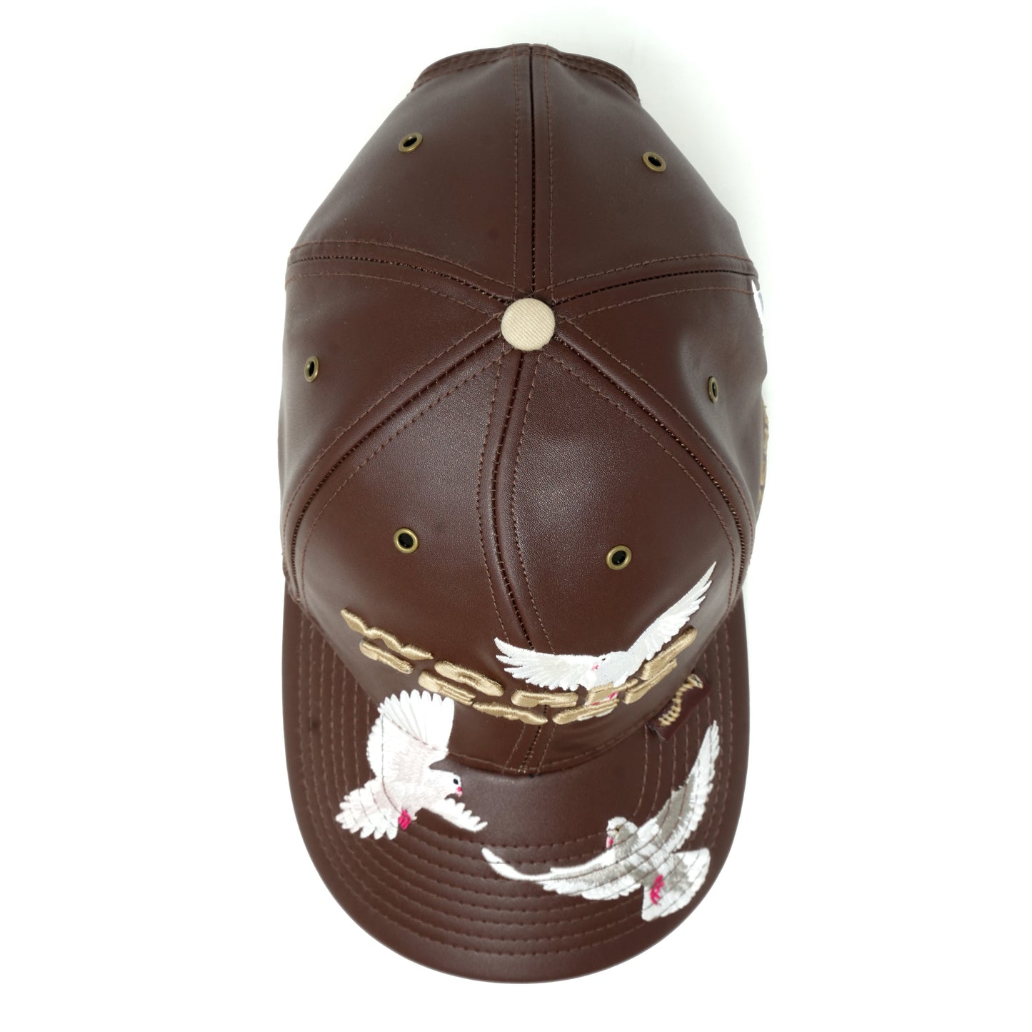 World Peace Hat - Brown Leather