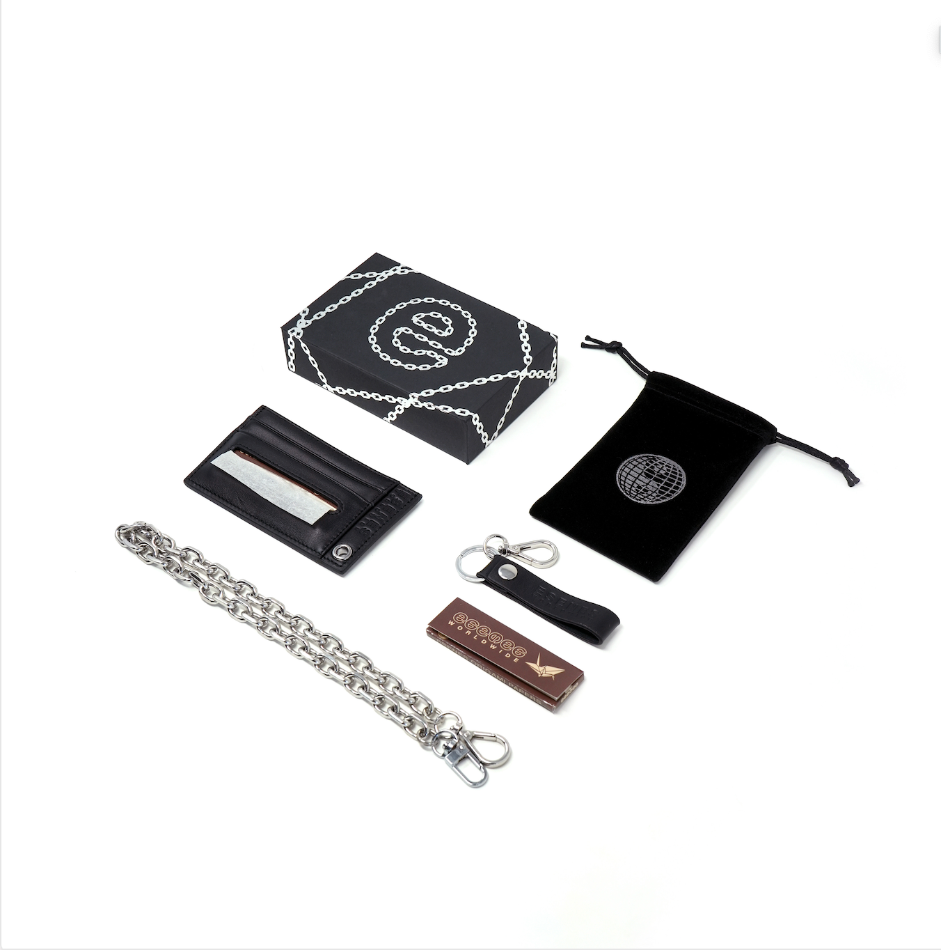 Cardholder Chain Wallet & Blot Paper Dispenser