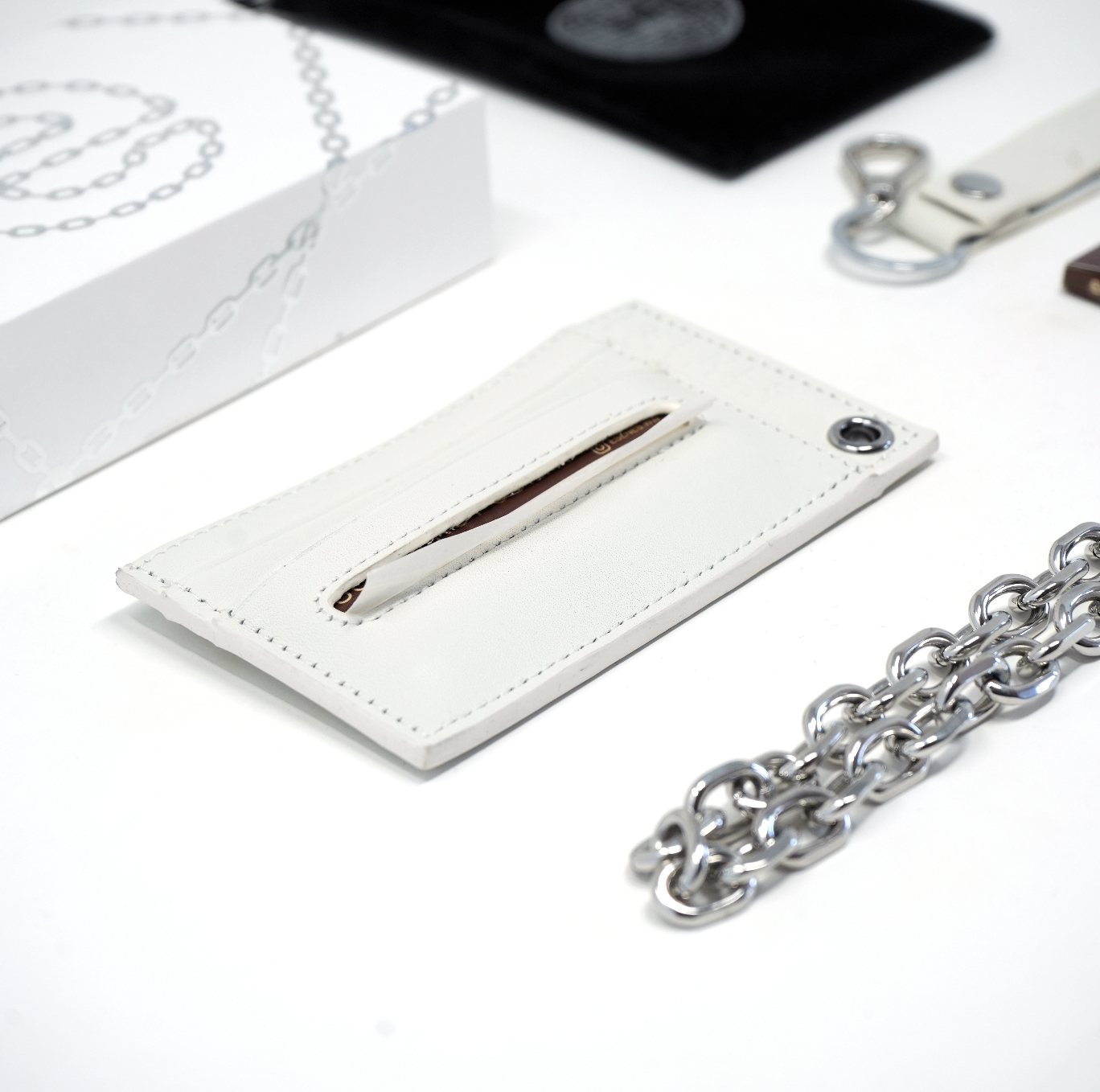 Cardholder Chain Wallet & Blot Paper Dispenser