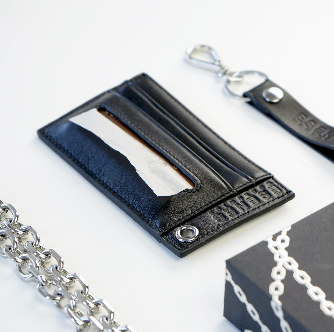 Cardholder Chain Wallet & Blot Paper Dispenser