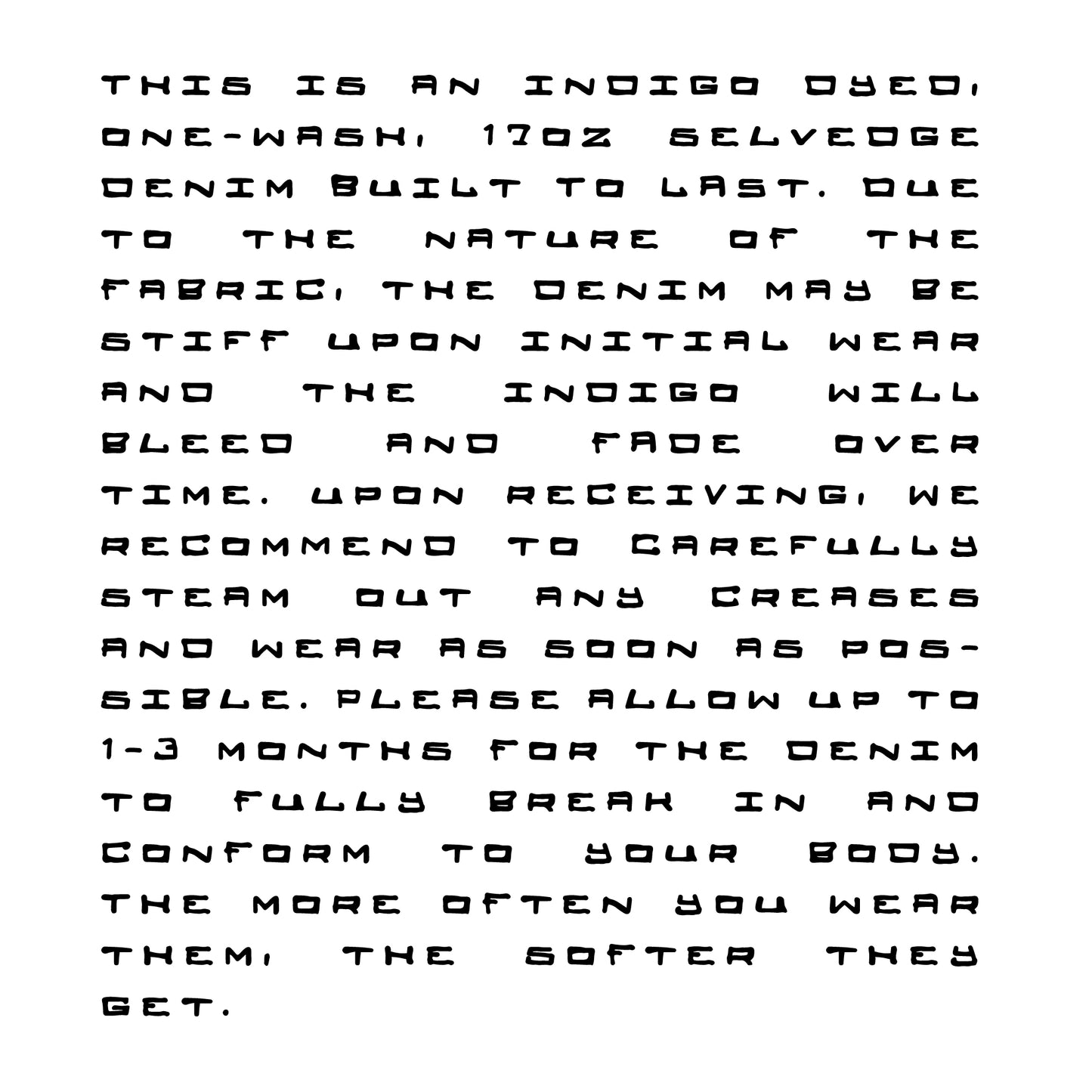 Denim Work Pant - Double Indigo